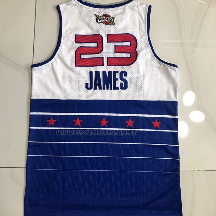 Camiseta LeBron James NO 23 All Star 2006 Azul Blanco